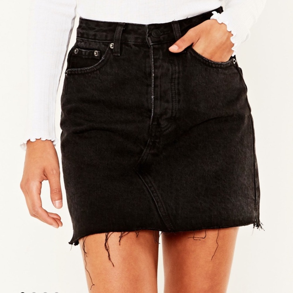 Glasson’s Black Denim Skirt